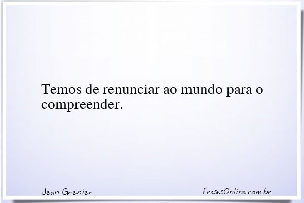 Frase de Jean Grenier