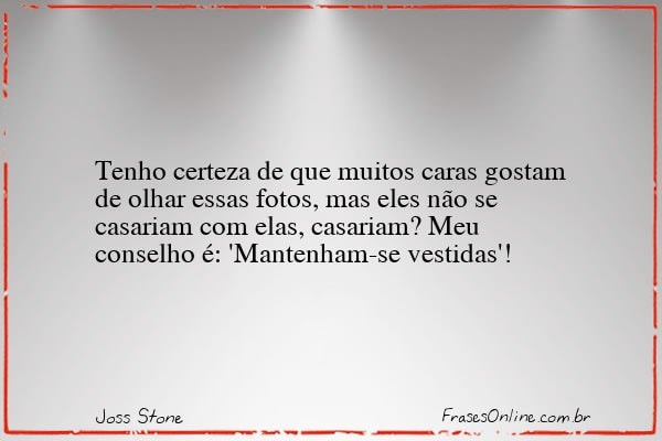 Frase de Joss Stone