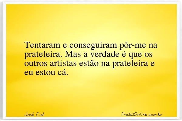 Frase de José Cid