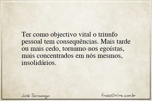 Frase de José Saramago
