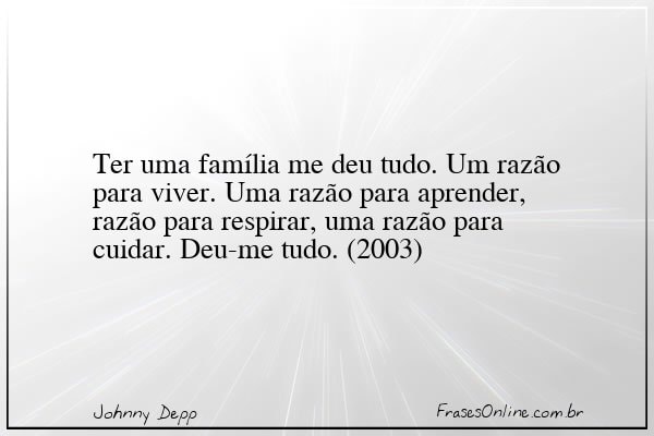 Frase de Johnny Depp
