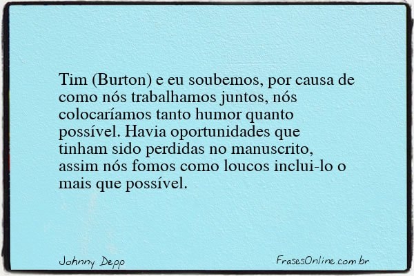 Frase de Johnny Depp