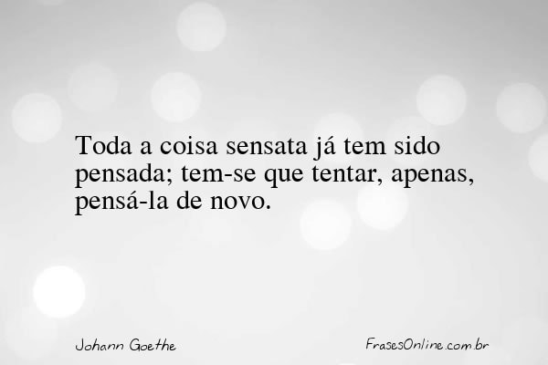 Frase de Johann Goethe