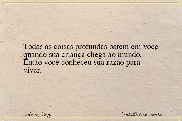 Frase de Johnny Depp