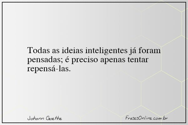 Frase de Johann Goethe