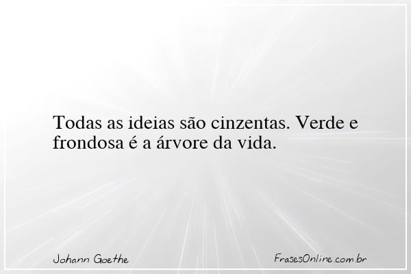 Frase de Johann Goethe