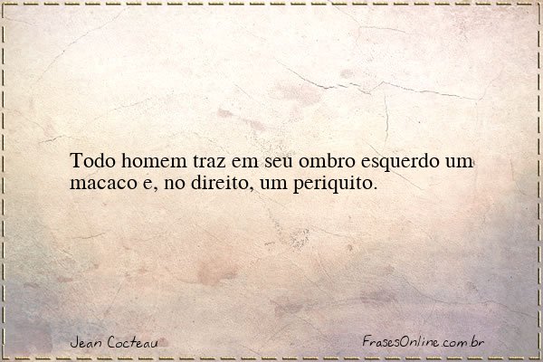 Frase de Jean Cocteau