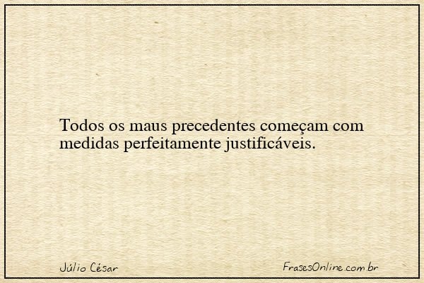 Frase de Júlio César