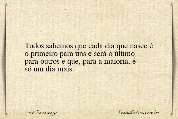 Frase de José Saramago