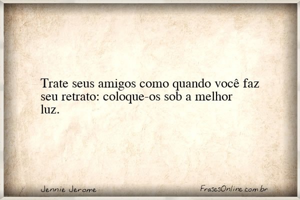 Frase de Jennie Jerome