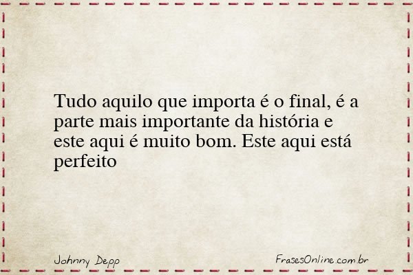 Frase de Johnny Depp
