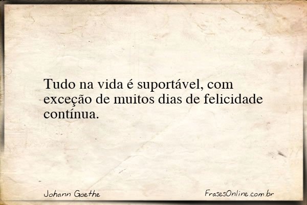 Frase de Johann Goethe