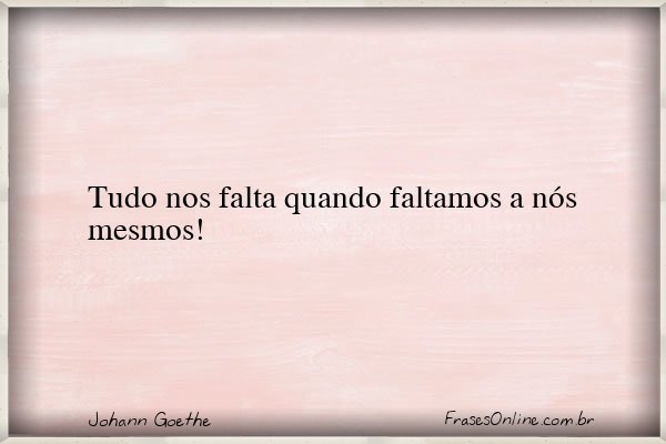Frase de Johann Goethe