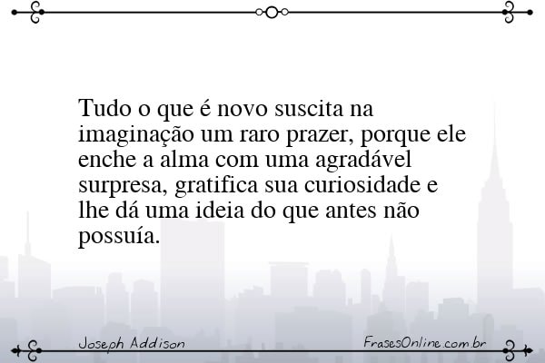 Frase de Joseph Addison