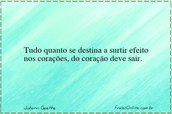 Frase de Johann Goethe