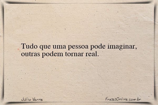 Frase de Júlio Verne