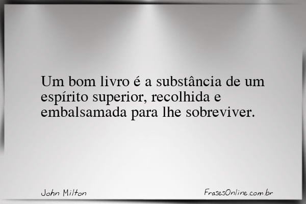 Frase de John Milton