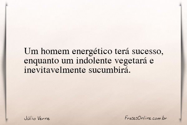 Frase de Júlio Verne