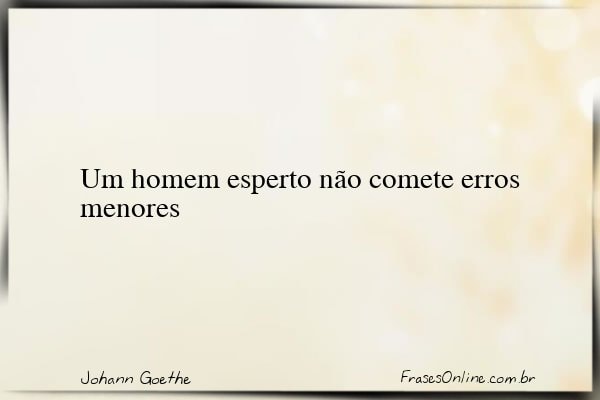 Frase de Johann Goethe