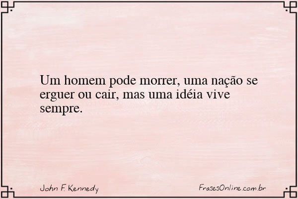 Frase de John F. Kennedy