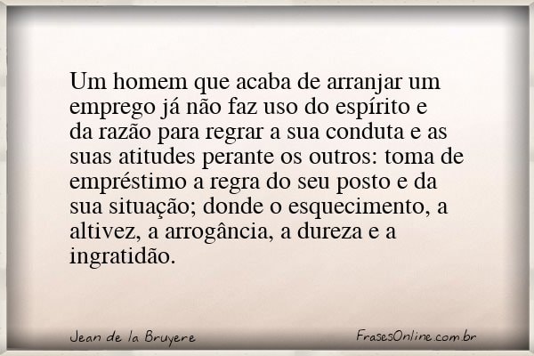 Frase de Jean de la Bruyere