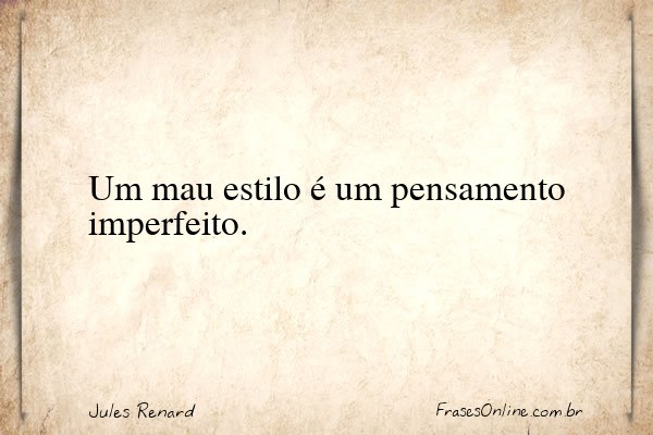 Frase de Jules Renard