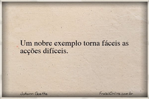 Frase de Johann Goethe