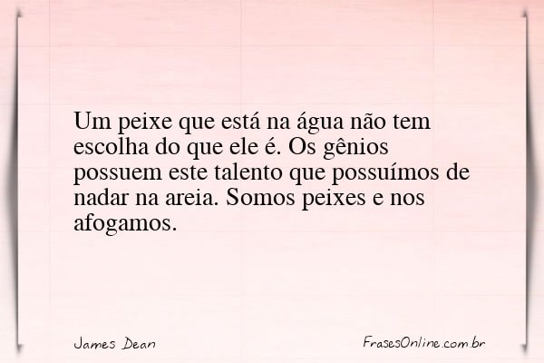 Frase de James Dean