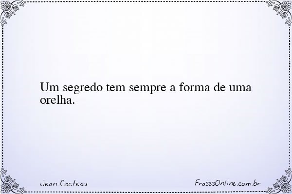 Frase de Jean Cocteau