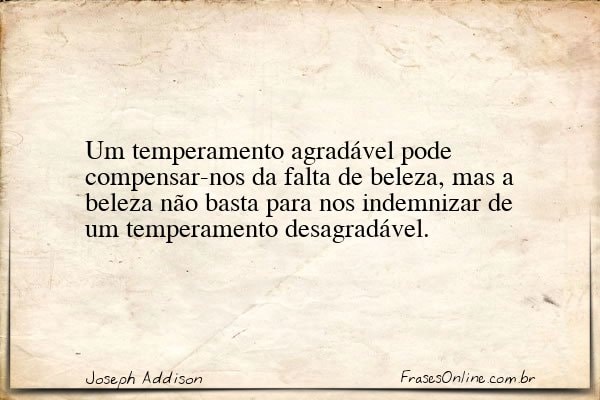 Frase de Joseph Addison
