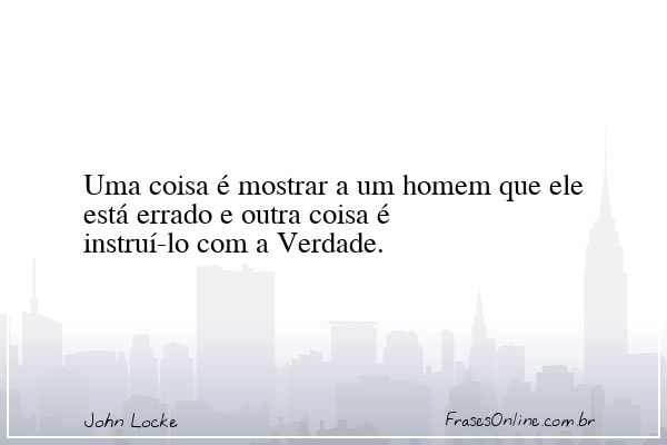 Frase de John Locke