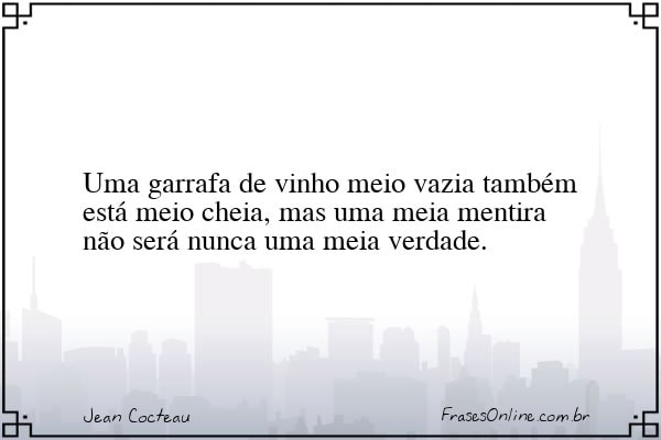 Frase de Jean Cocteau