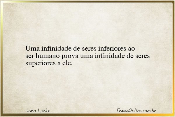 Frase de John Locke
