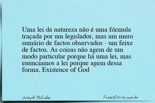 Frase de Joseph McCabe
