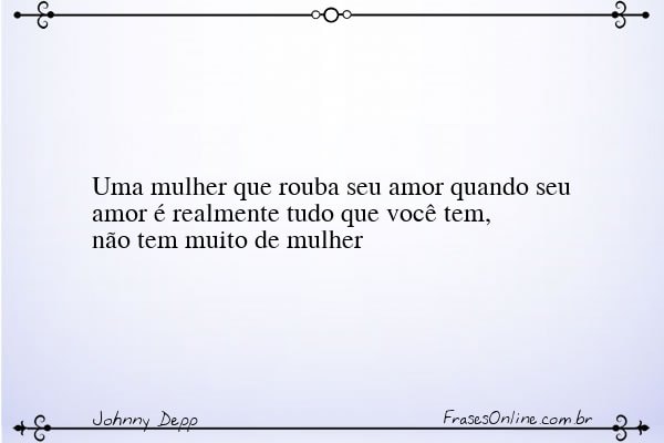 Frase de Johnny Depp