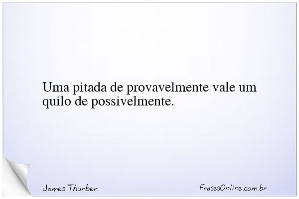 Frase de James Thurber