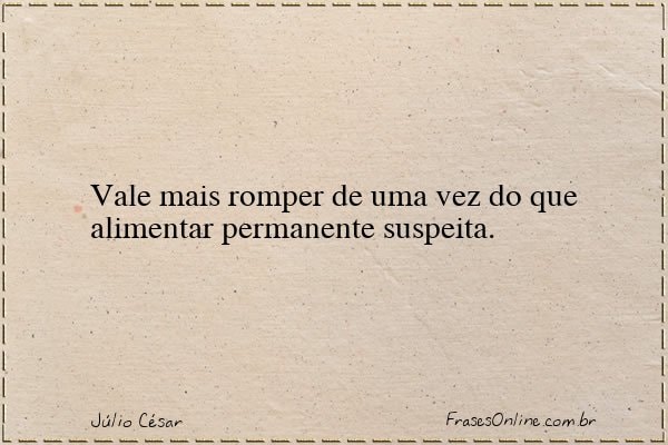 Frase de Júlio César
