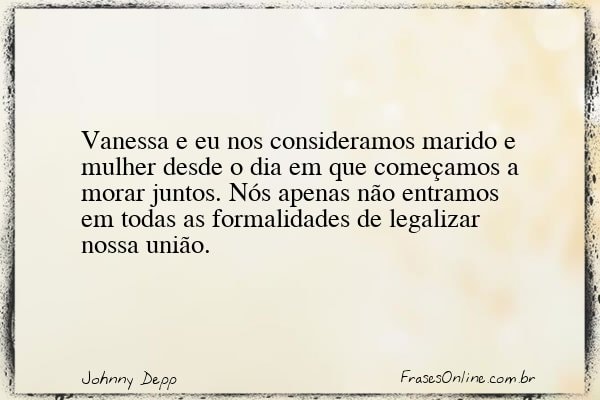 Frase de Johnny Depp