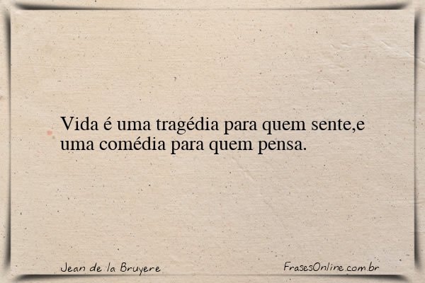 Frase de Jean de la Bruyere