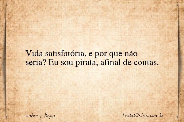 Frase de Johnny Depp