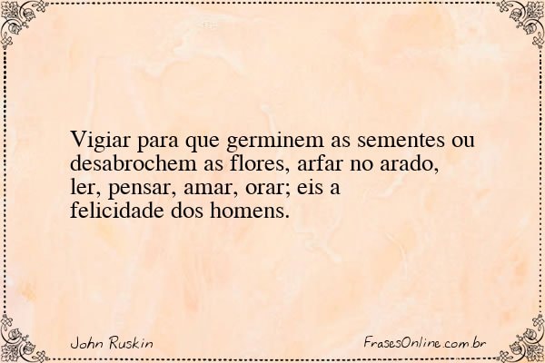 Frase de John Ruskin