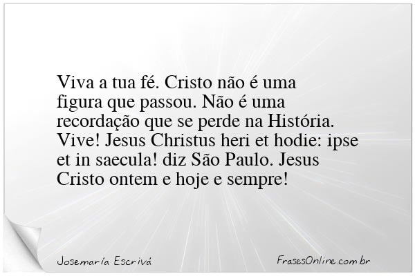 Frase de Josemaría Escrivá