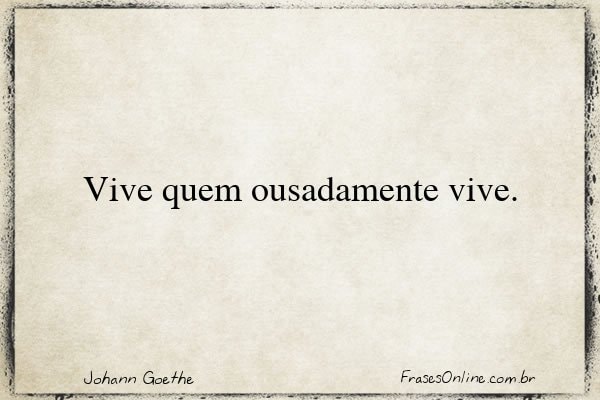 Frase de Johann Goethe