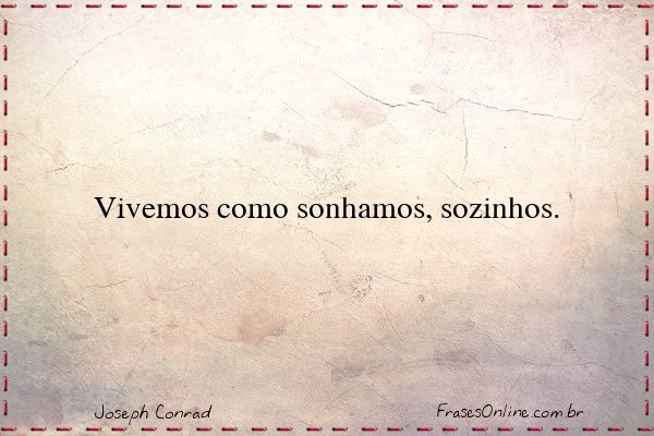 Frase de Joseph Conrad