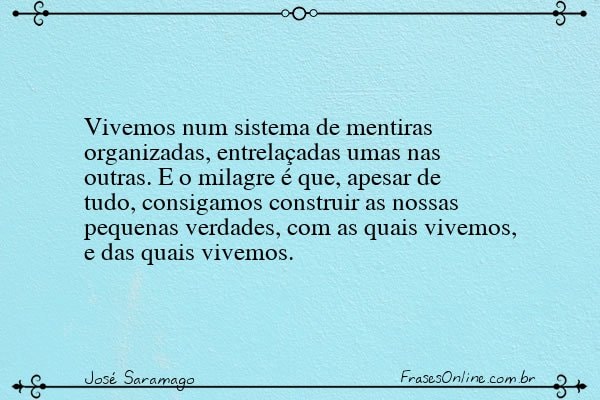 Frase de José Saramago