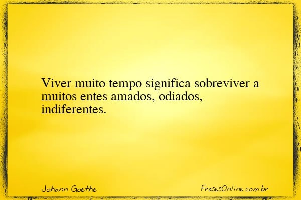 Frase de Johann Goethe