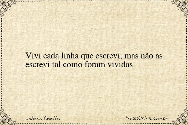 Frase de Johann Goethe