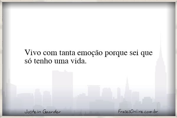 Frase de Jostein Gaarder