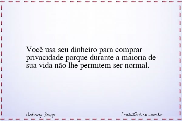 Frase de Johnny Depp
