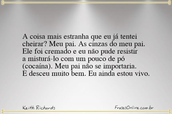 Frase de Keith Richards